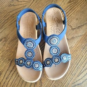 Skechers Sandals Blue with embellishment